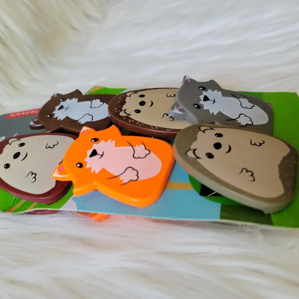 Kikkerland Woodland Creature Bag Clips Set